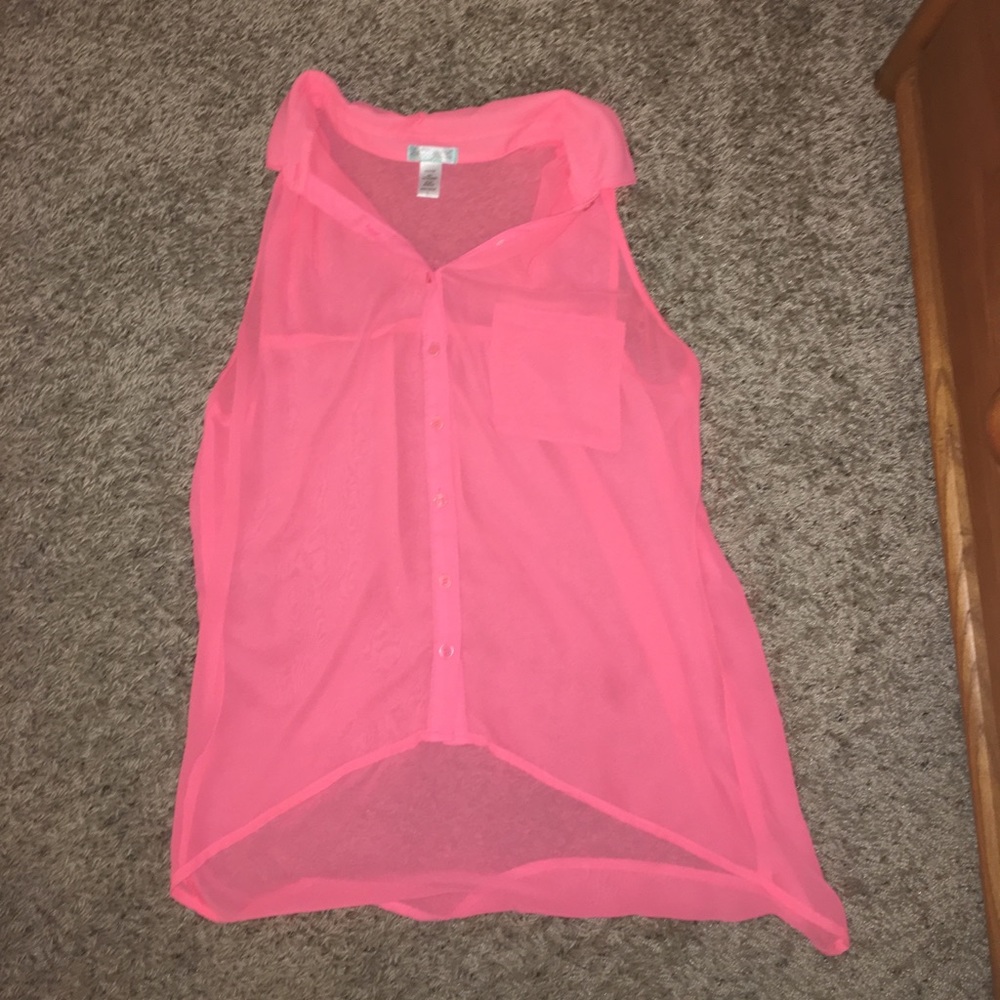 Sheer tank top